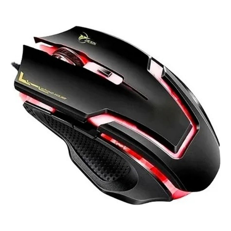 Mouse Gamer E-sports A9 Usb Luz Led, Marca Jiexien. Negro