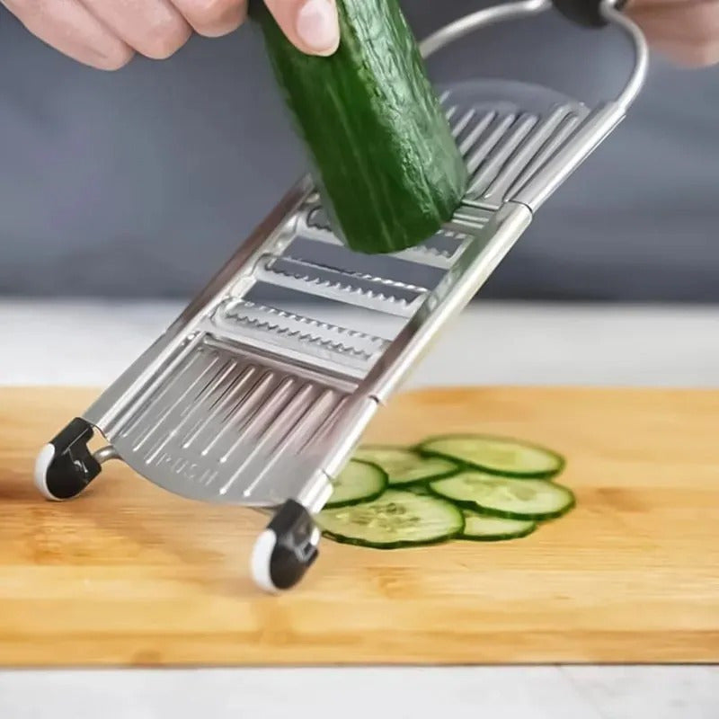Rallador Multiuso 6 En 1 De Frutas Y Verduras, Marca Tasbel Negro