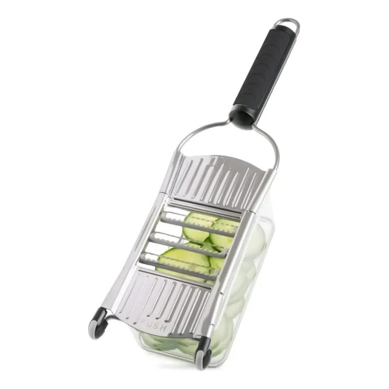 Rallador Multiuso 6 En 1 De Frutas Y Verduras, Marca Tasbel Negro